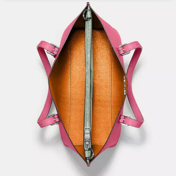 Coach Bags Mollie Tote Bag 25 ColorTaffy Leather Handbag Womens Fashion - Picture 9 of 15